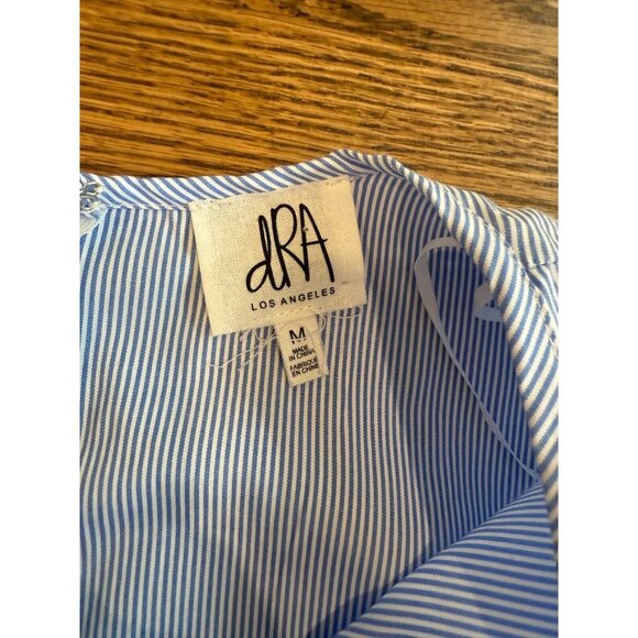 Anthropologie DRA Womens Pinstripe Flutter Sleeve Top - Picture 8 of 12